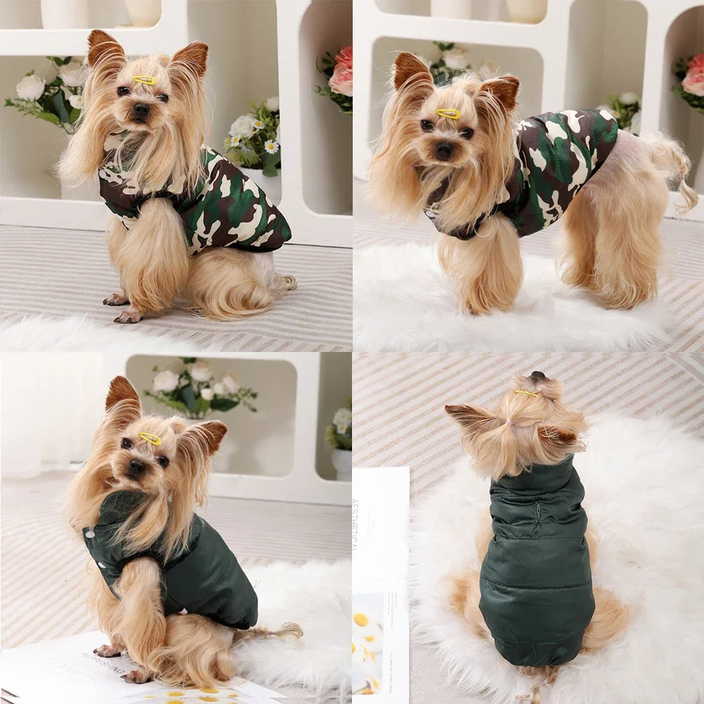 Holapet Reversible Dog Jacket Waterproof Winter Coat