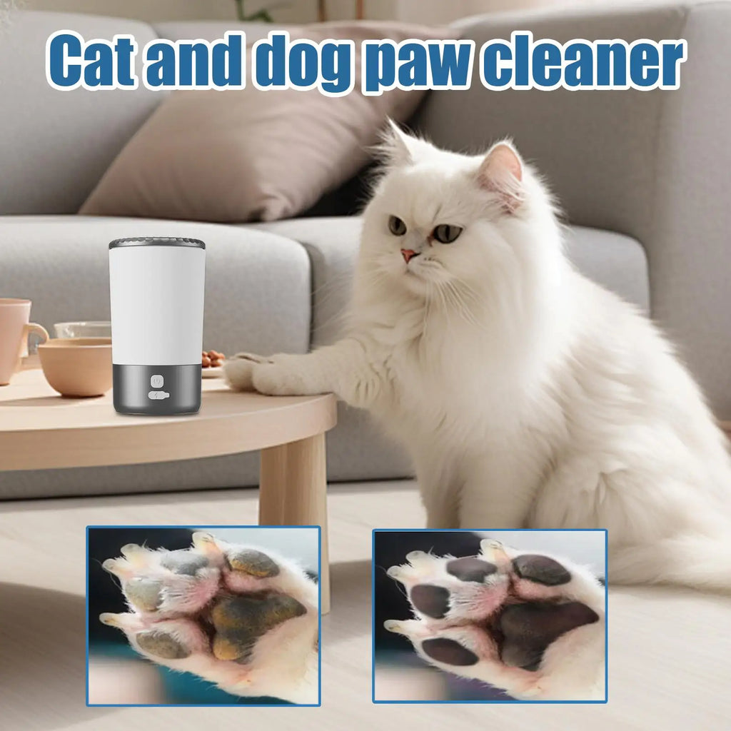 Dog Paw Cleaner Automatic Pet Foot Washing Machine Electric Pet Paw Cleaner Device for Kittens Puppies Walking Lawn Backyard