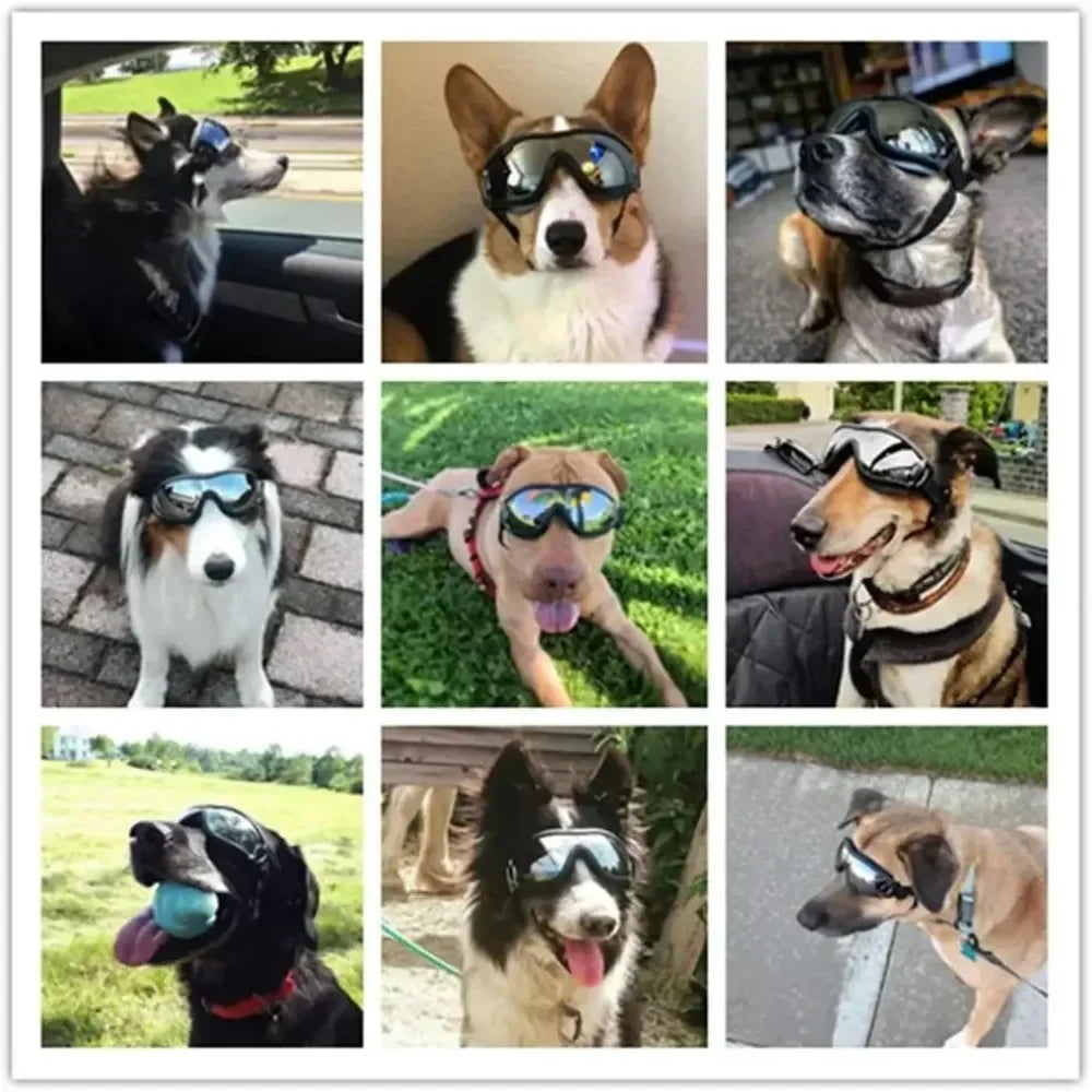 Adjustable Dog Goggles Anti UV Sunglasses Eye Protection