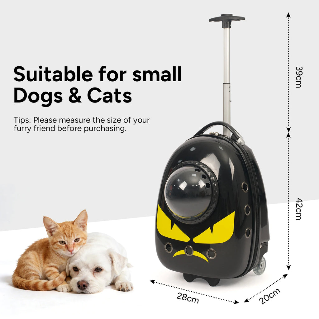 2 In 1 Cat Carrier Backpack Suitcase For Pets Travel