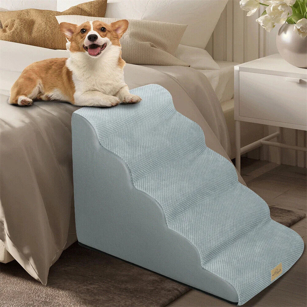 Dog Door 5 Step Ramp Stairs For Elevated Beds Sofas