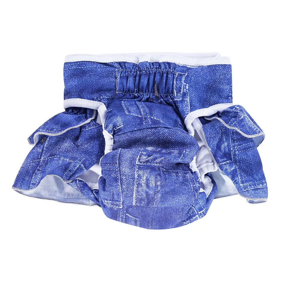 Reusable Female Dog Diapers Washable Premium Doggie Diaper for Girls Dogs Highly Absorbent Dog Shorts for Pet Heat Incontinence