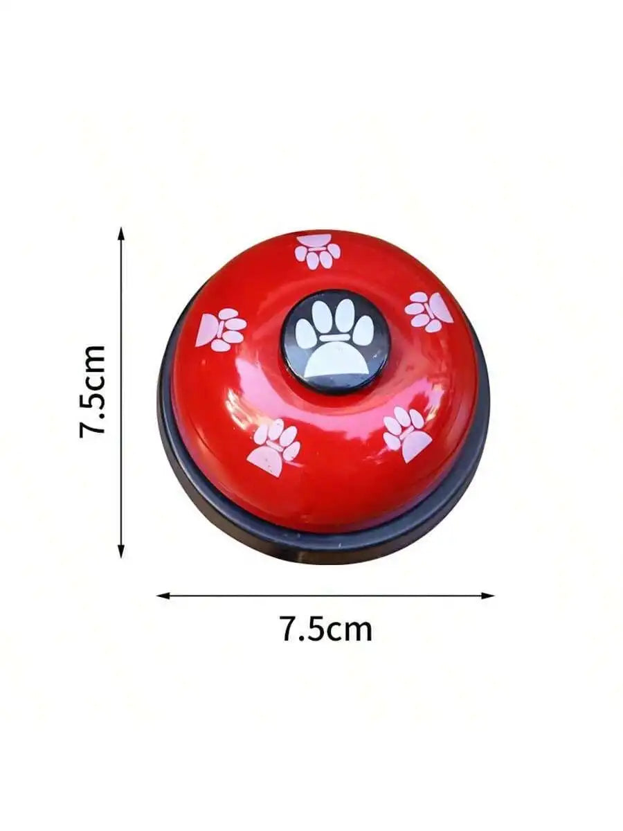 Pet Training Bell With Paw Print Design Foot Operated Dog Cat Interactive Toy
