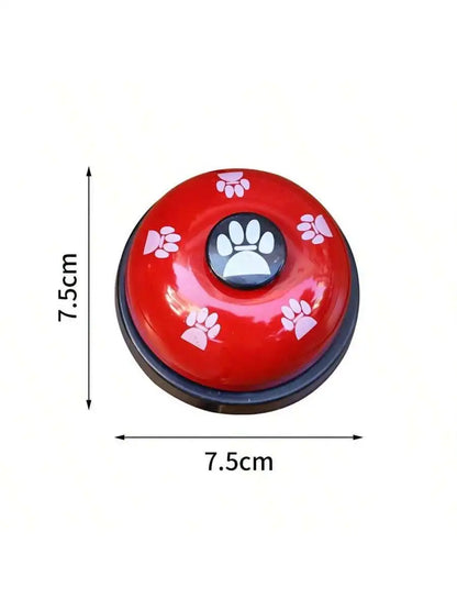 Pet Training Bell With Paw Print Design Foot Operated Dog Cat Interactive Toy