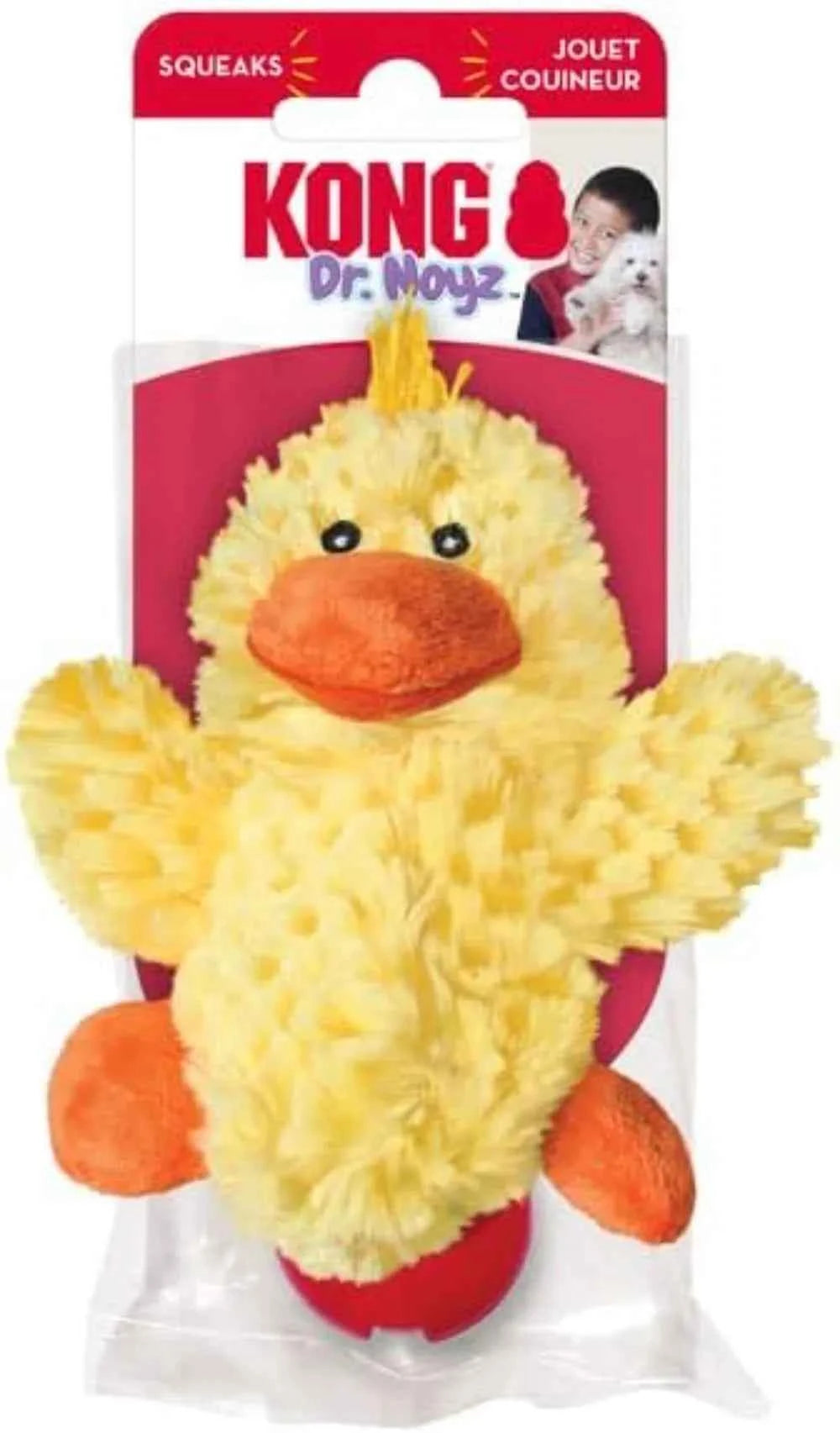 Low Stuffing Dog Toy with Squeaker, X-Small, 3 Animals: Bear, Duck, Frog