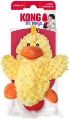 Low Stuffing Dog Toy with Squeaker, X-Small, 3 Animals: Bear, Duck, Frog
