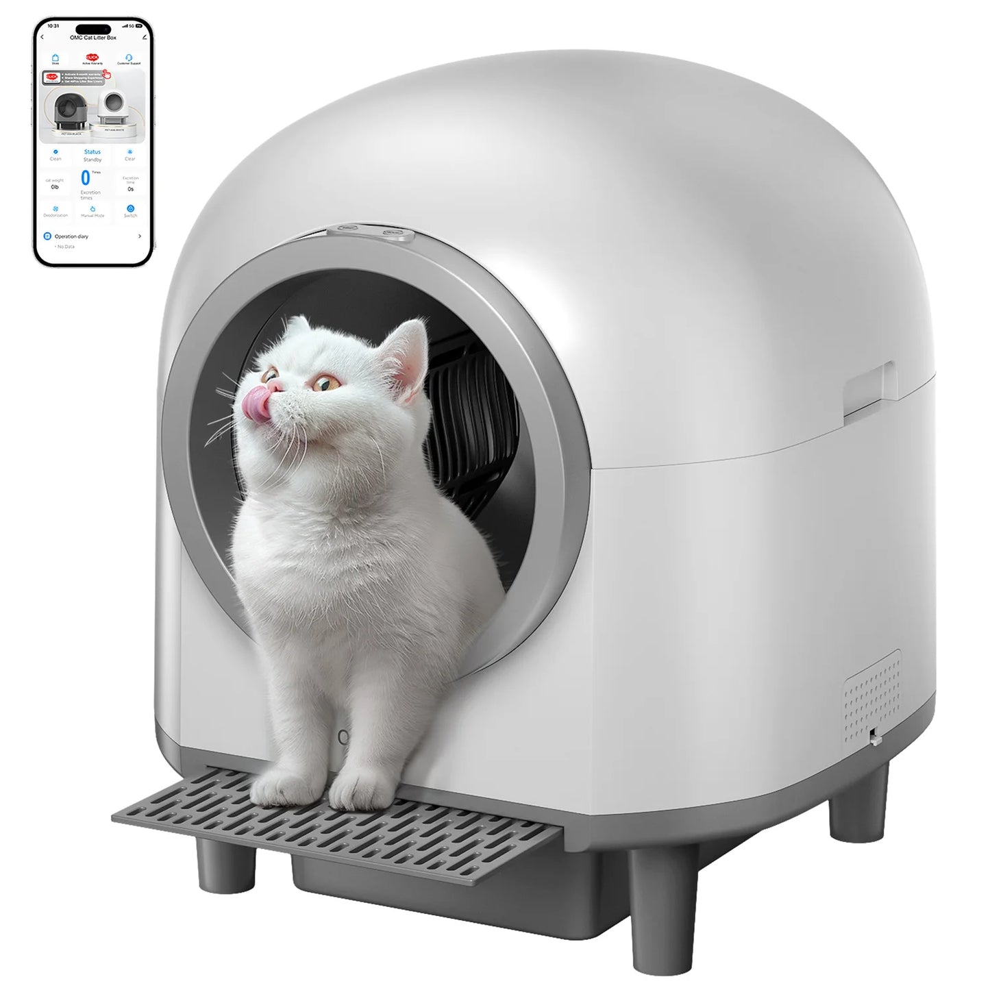 Pet Harmony Supplies REDSASA Self Cleaning Cat Litter Box