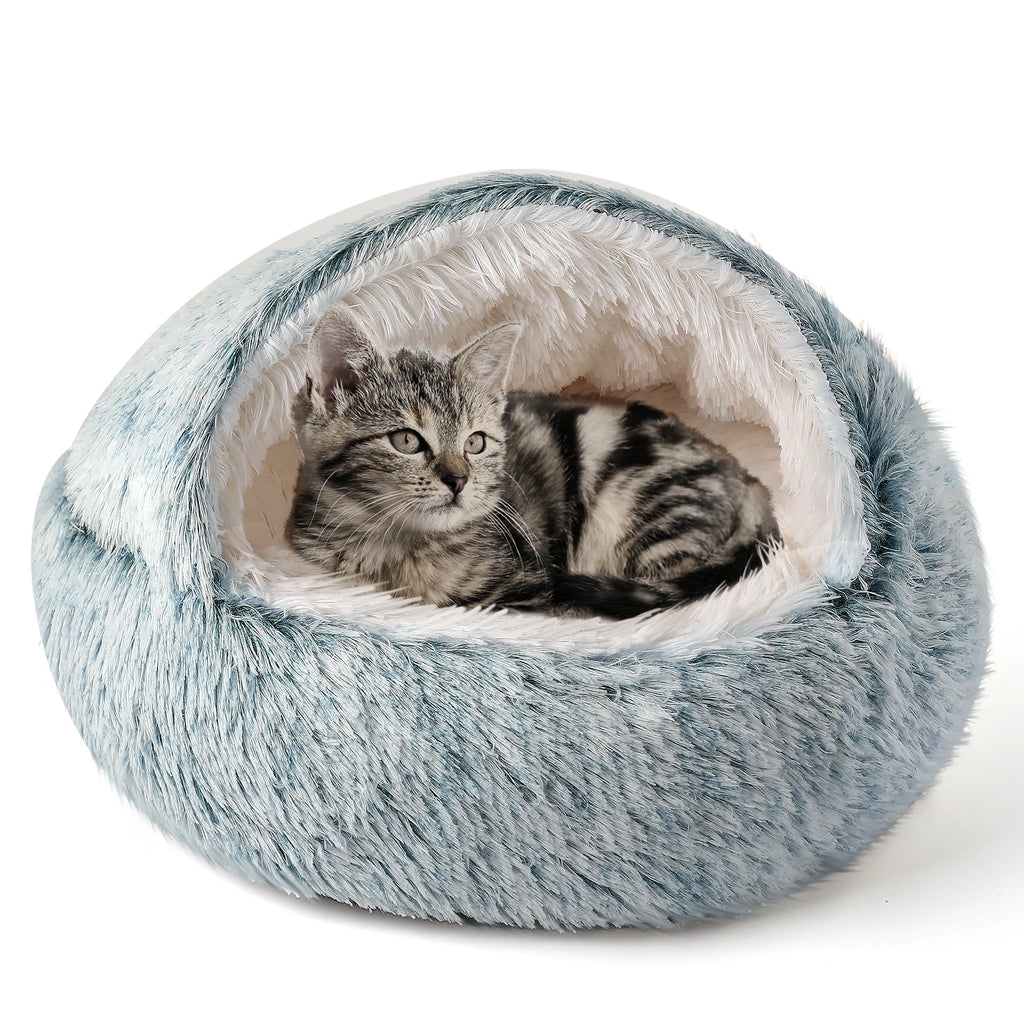 Closure Cat Beds Nest Soft Semi Enclosed Pet House Rest