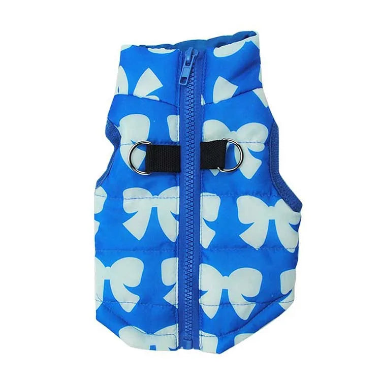 Dog Clothes Winter Camo Skull Butterfly Leopard Vest Coat Warm Pet Hoodie Jacket for Small Medium Dogs  Fashion Puppy Outfit