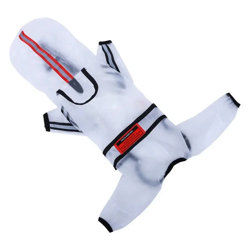 Dog Raincoat Puppy Four Feet Hooded Transparent Waterproof Windproof Teddy Small Large Dogs Rain Out Clothes For Pet Supplies