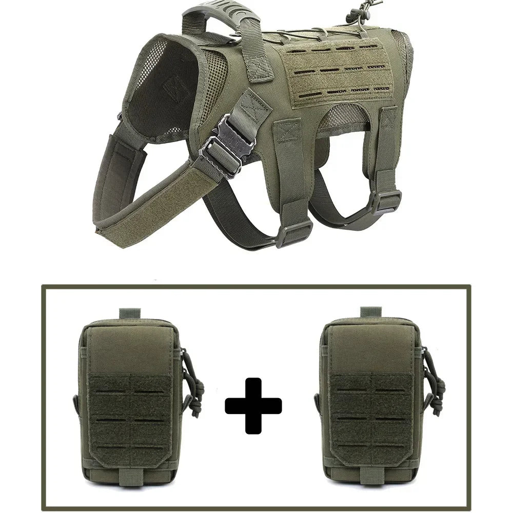 Pet Harmony Supplies Military K9 Dog Harness Training Vest