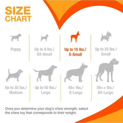 Durable Long-Lasting Small Dog Chew Toys for Aggressive Chewers Puppy Teething Toys Value Pack Tough Interactive Dental Treats for Tiny Dogs Puppies Under 15 lbs X-Small Breed Teething Relief Rubber Bones for Puppy Teeth