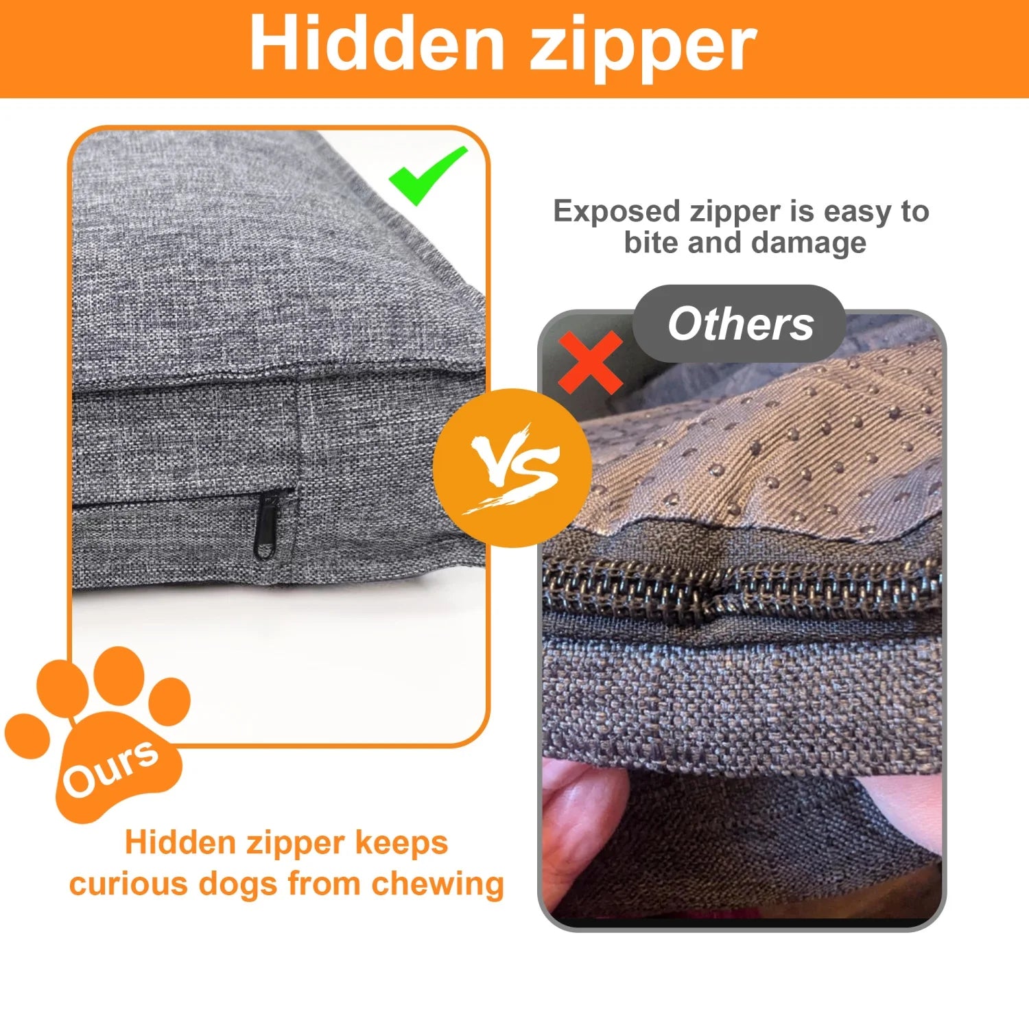 M/L/XL/2XL Dog Beds Cozy Cushion for Medium Large Dogs Rectangular Pet Bed Sleep Mat with Linen Cover Foam Base Waterproof Lining