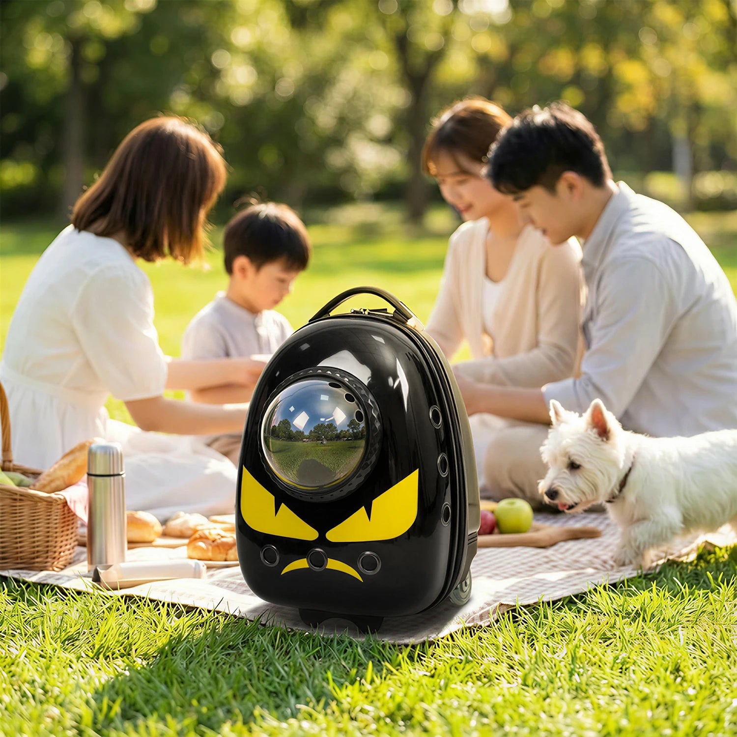 2 In 1 Cat Carrier Backpack Suitcase For Pets Travel