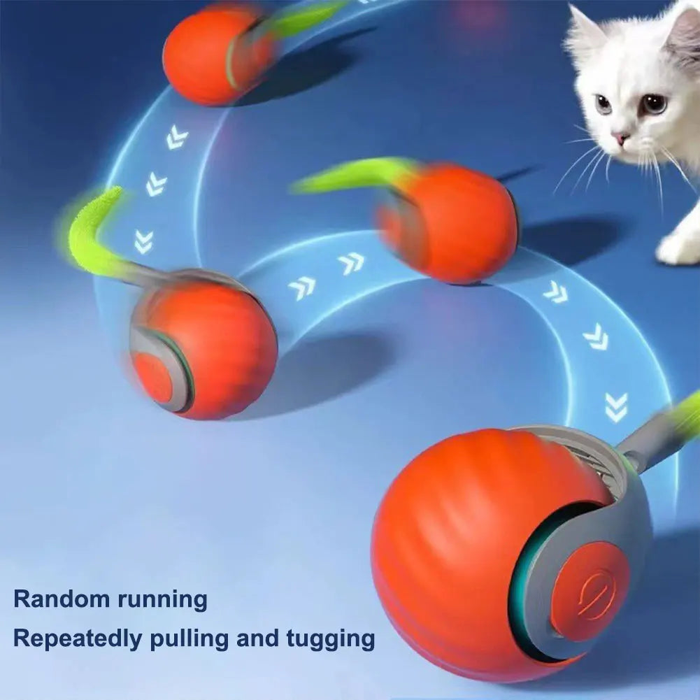 Automatic Moving Cat Toy Ball Interactive Pet Toy for Cats
