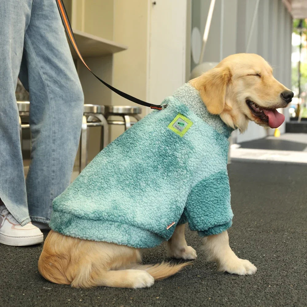 Thick Accessories Medium Large for Jacket 3XL-7XL Wool Dog Big Windproof Winter Pet Dogs Lambs Clothes Coat