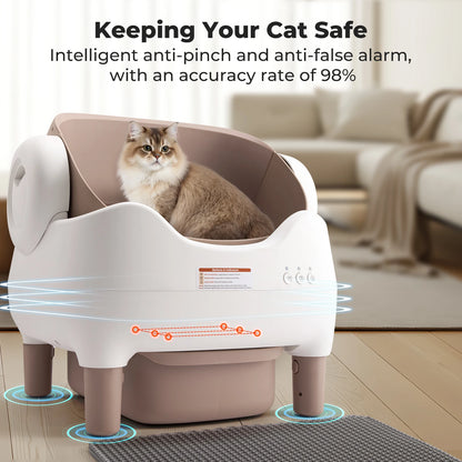 Lunapurr Automatic Self Cleaning Cat Litter Box With App Control