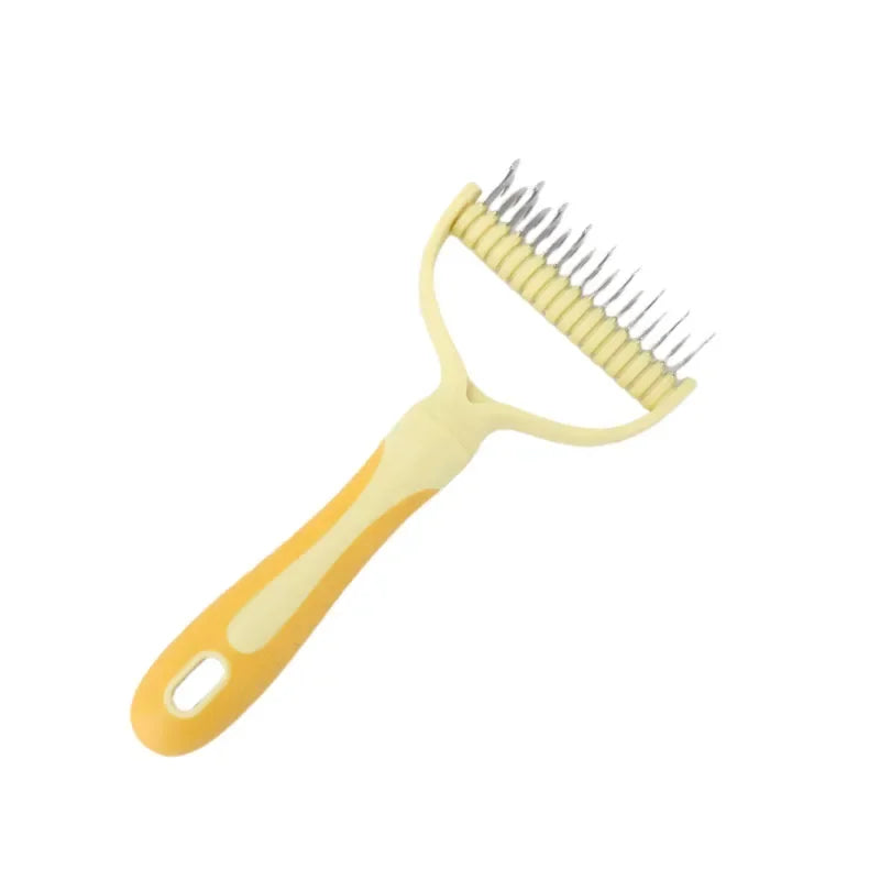 Hign-concerned Cat Fur Knot Cutter Double-Sided Deshedding Brush