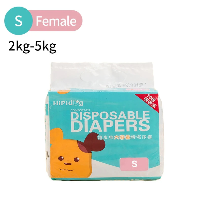 Breathable Super Absorption Female Dog Diapers Leakproof
