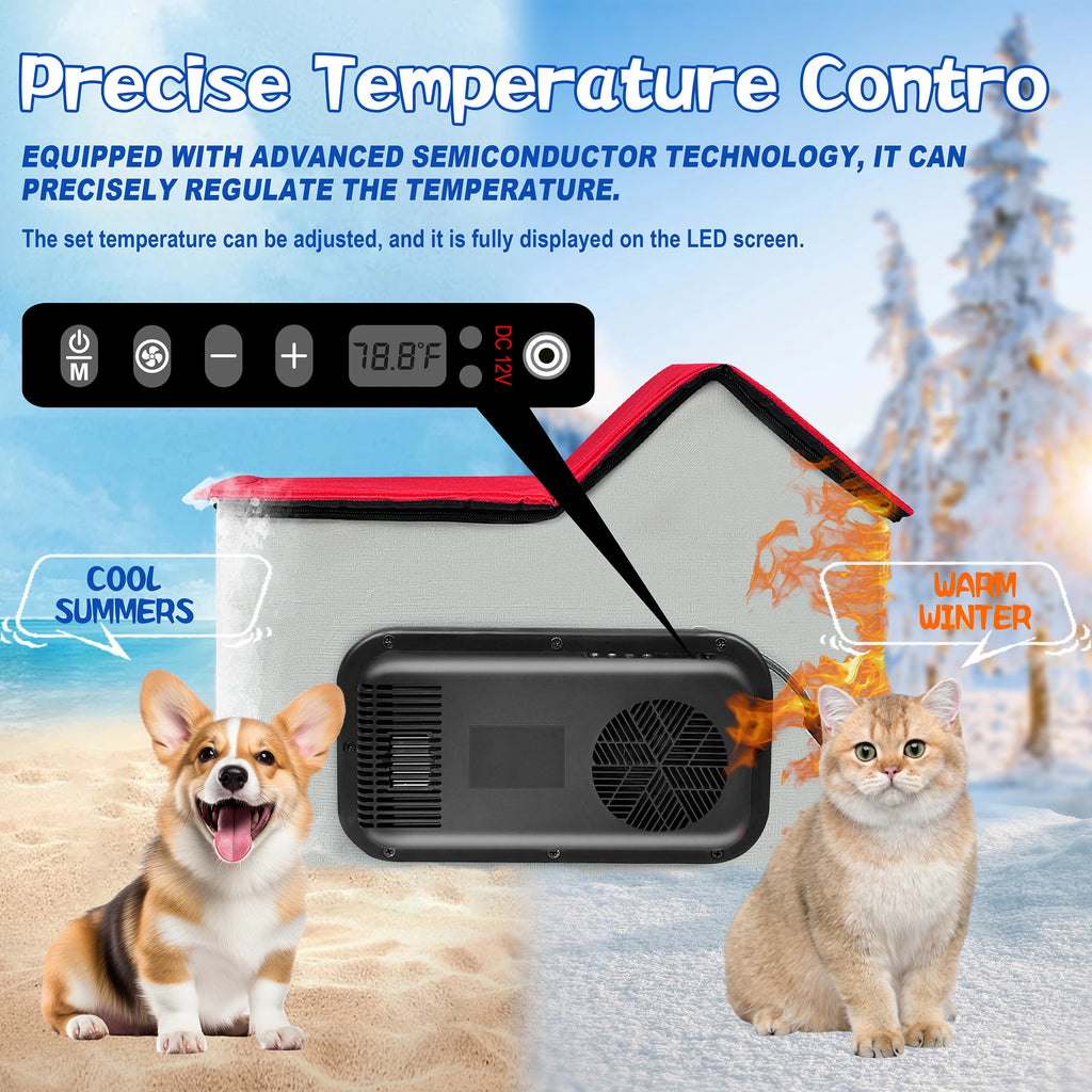 CN Guangdong Smart Pet AC House With Auto Climate Control For Dogs And Cats Energy Efficient Quiet