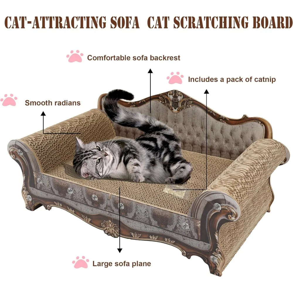 XMSJ Cat Scratch Lounge Bed Cardboard Rest And Play