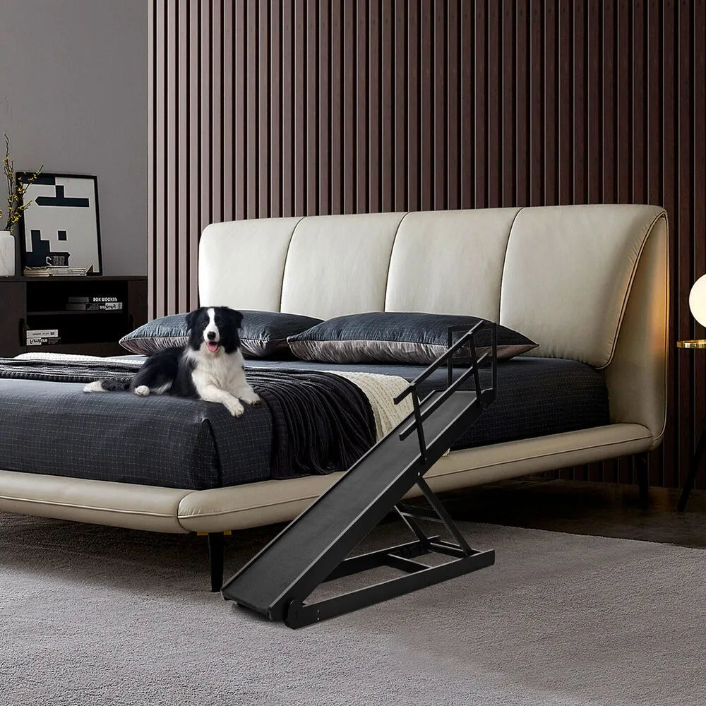 NONEDog Door Adjustable Dog Ramp For Bed Car Couch