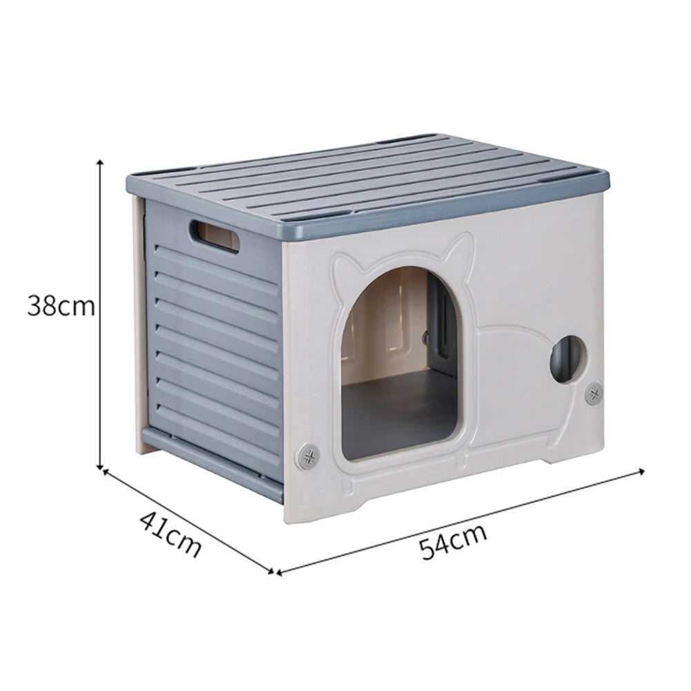 Newest Outdoor Portable Stray Cat Nest Winter Warm Waterproof Large Space Cat Shelter Washable Four Seasons Universal Cats House