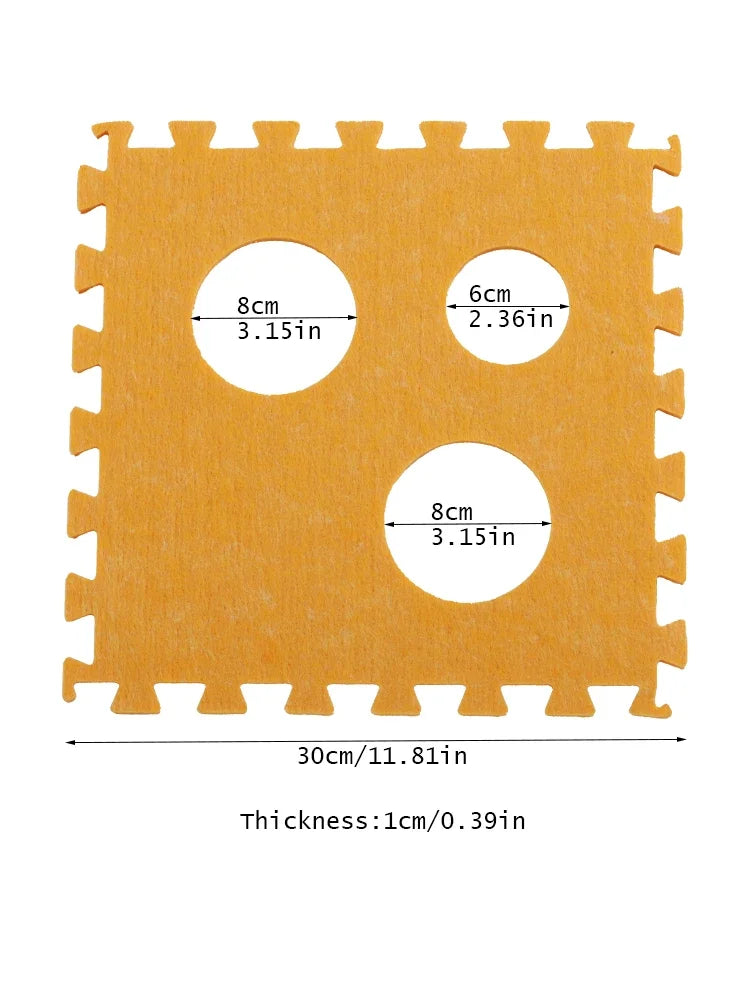 Cat Dog Toy Felt Pom Splicing Tunnel Collapsible Kitten Nest