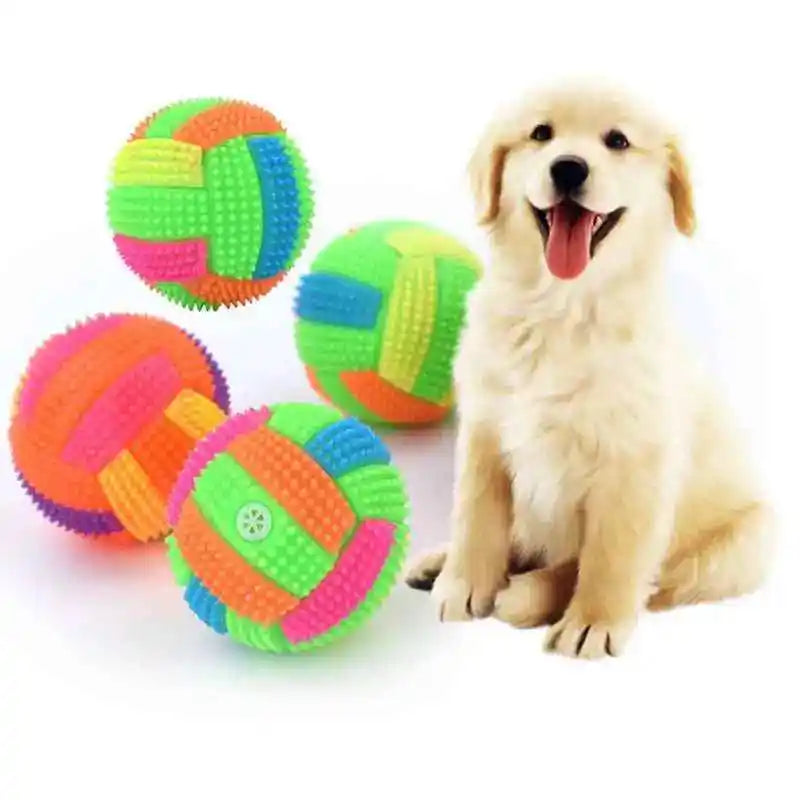 Glowing LED Dog Ball Toy for Cats and Small Dogs