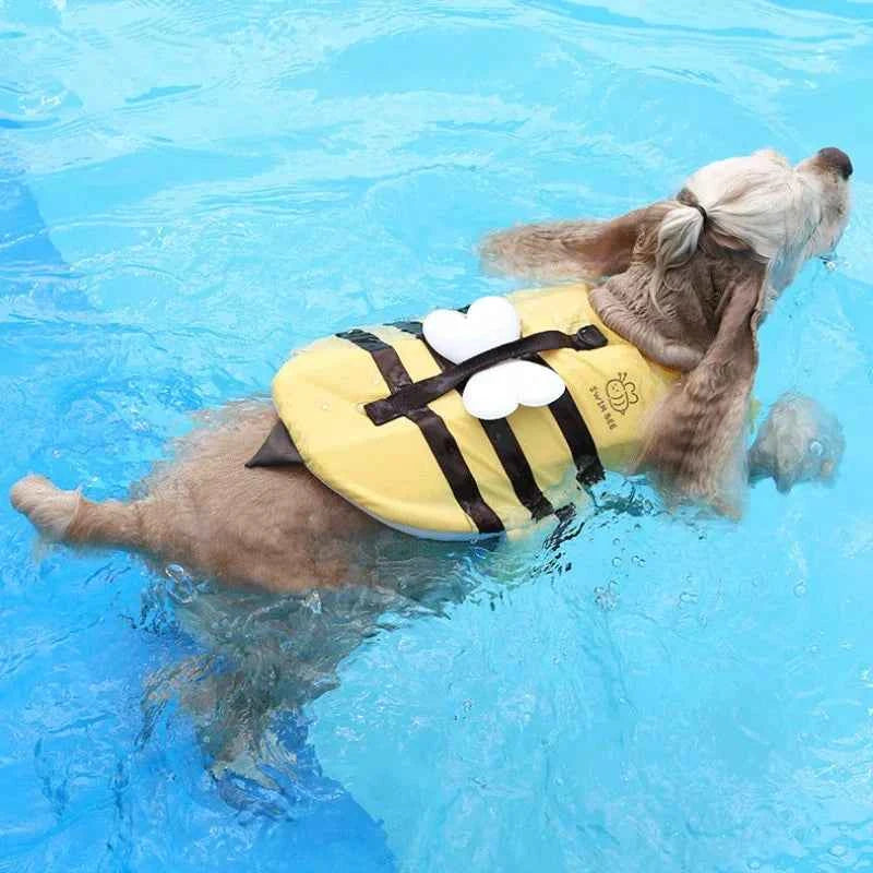 Waterproof Dog Life Jacket Harness Breathable Summer Swim Safety Vest