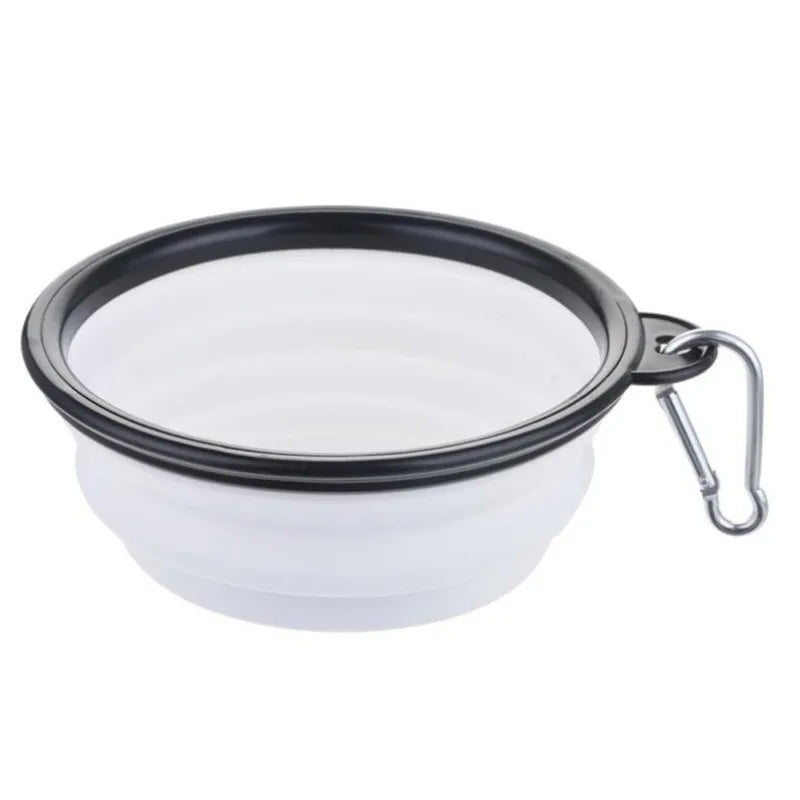 Portable Pet Food Bowl Collapsible Silicone TPR Travel Water Bowl
