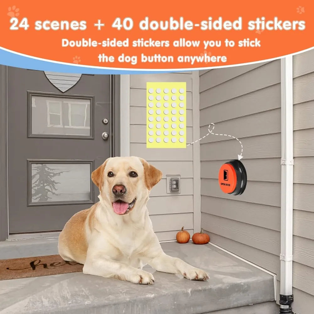Dog Communication Buttons With 24 Scene Patterns And Recordable Sounds