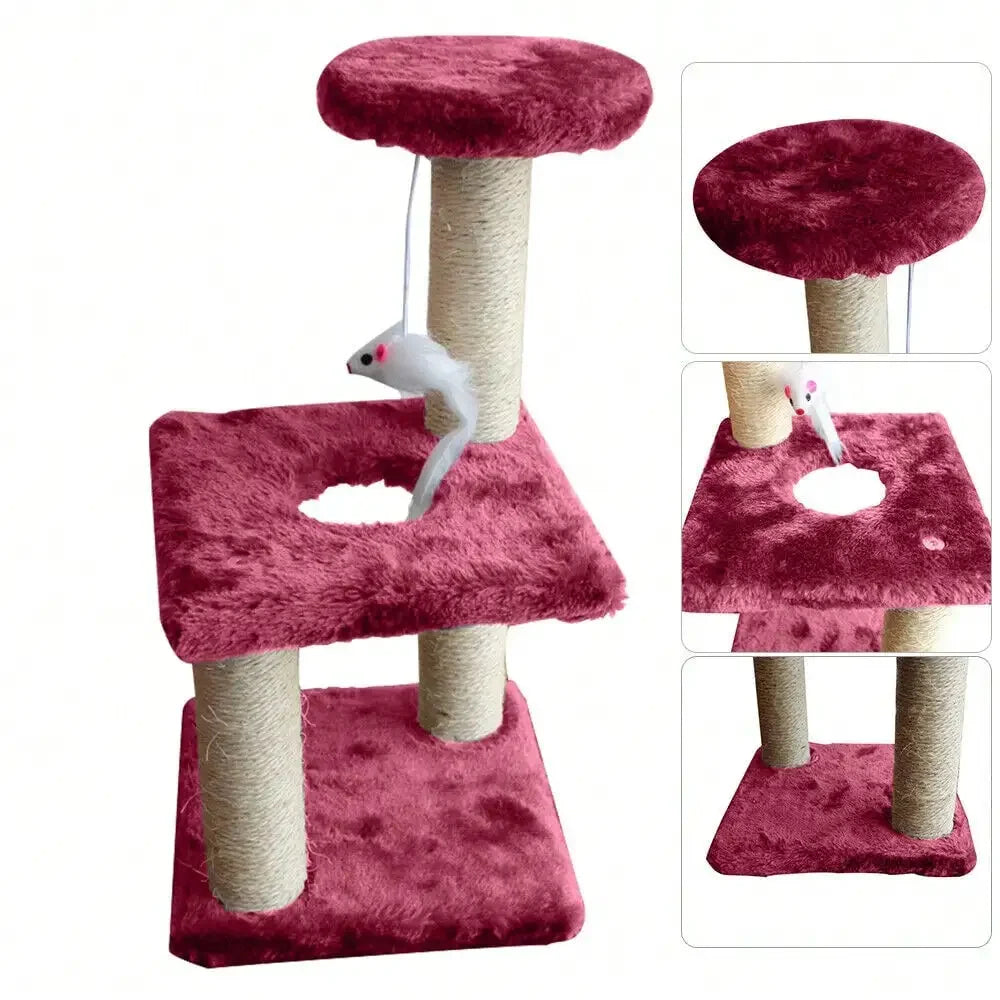 Guangdong Cat Tree Condo Tower Activity Center 2 Level Sisal Scratching Post Perches