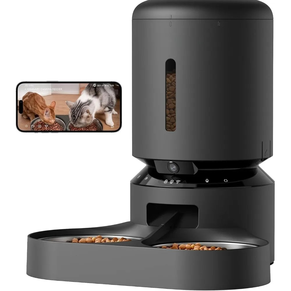 Automatic Cat Feeder With Camera And Two-Way Audio System