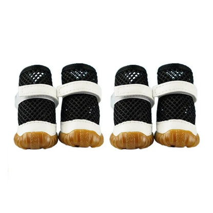 Su Dog Shoes Breathable Dog Net Shoes Soft PVC Hollow Out Dog Shoes Anti-Slip Dog Sandals Shoes Outdoor