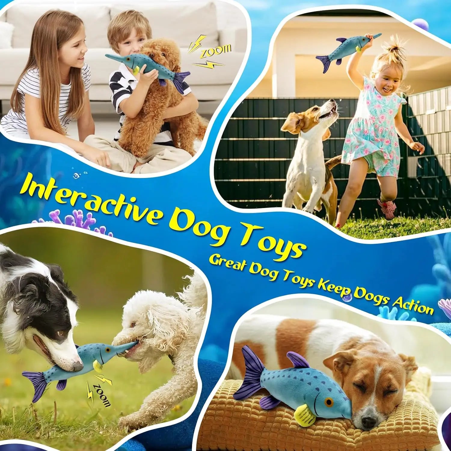 Squeaky Plush Canine Chew Toy Tug Of War For Breeds