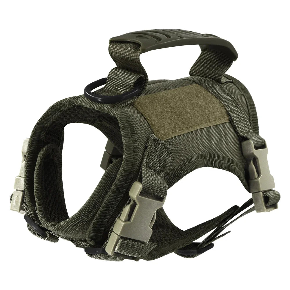 Tactical Escape Proof Pet Harness Soft Mesh Vest Handle