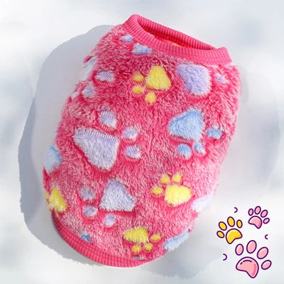 Kajipet Soft Flannel Dog Winter Vest Warm Puppy Cat Jacket