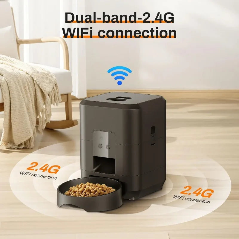 Smart Pet Feeder Automatic 2L Cat Feeder Dog Slow Food Machine with Time Quantitative Automatic Cat Food Dispenser Cat Dog Bowl