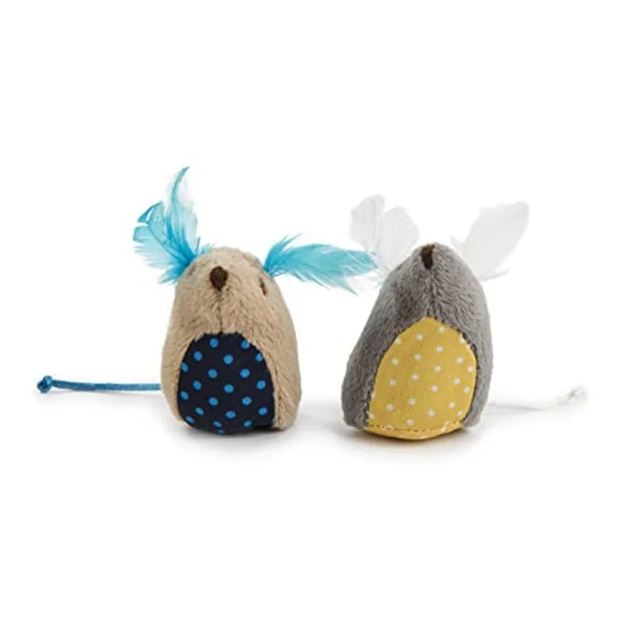 2 Count Mouse Mates Plush Catnip Cat Toys For Cats