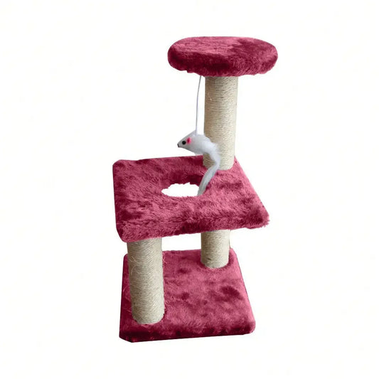 Guangdong Cat Tree Condo Tower Activity Center 2 Level Sisal Scratching Post Perches