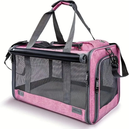 Breed Soft Sided Airline Pet Carrier for Dogs Travel Ready