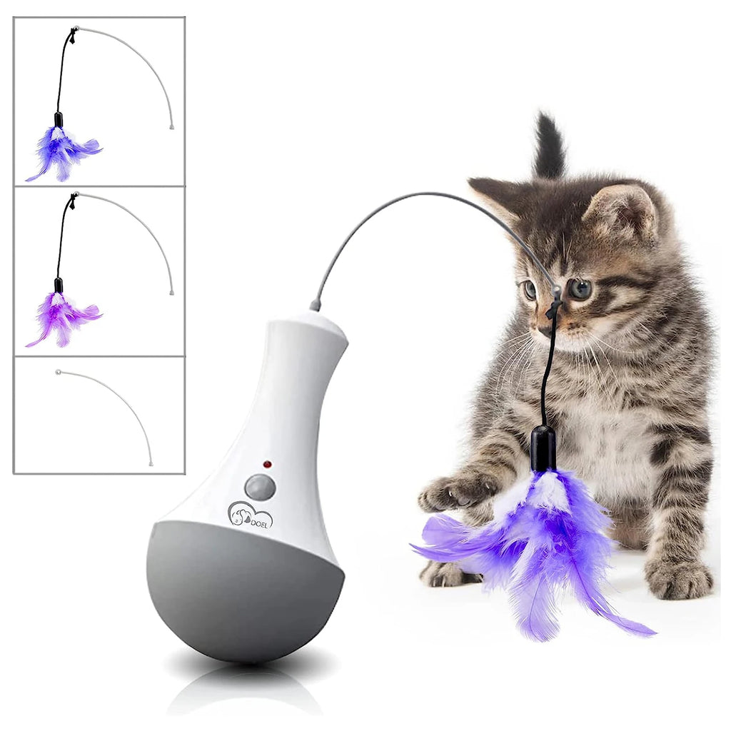 Cat Interactive Feather Toy Teaser For Indoor Play And Fun