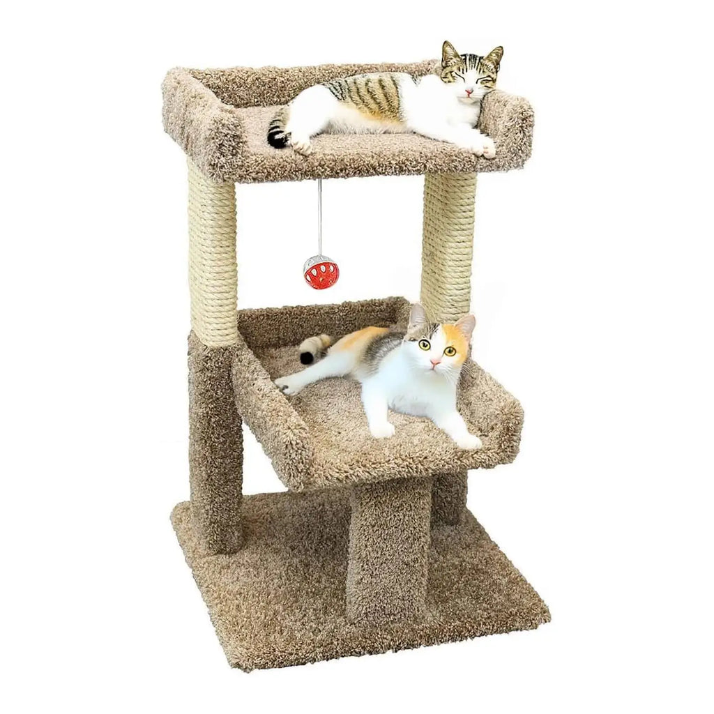Customized Cat Play Perch Wood Floor Mount Indoor Cat Furniture
