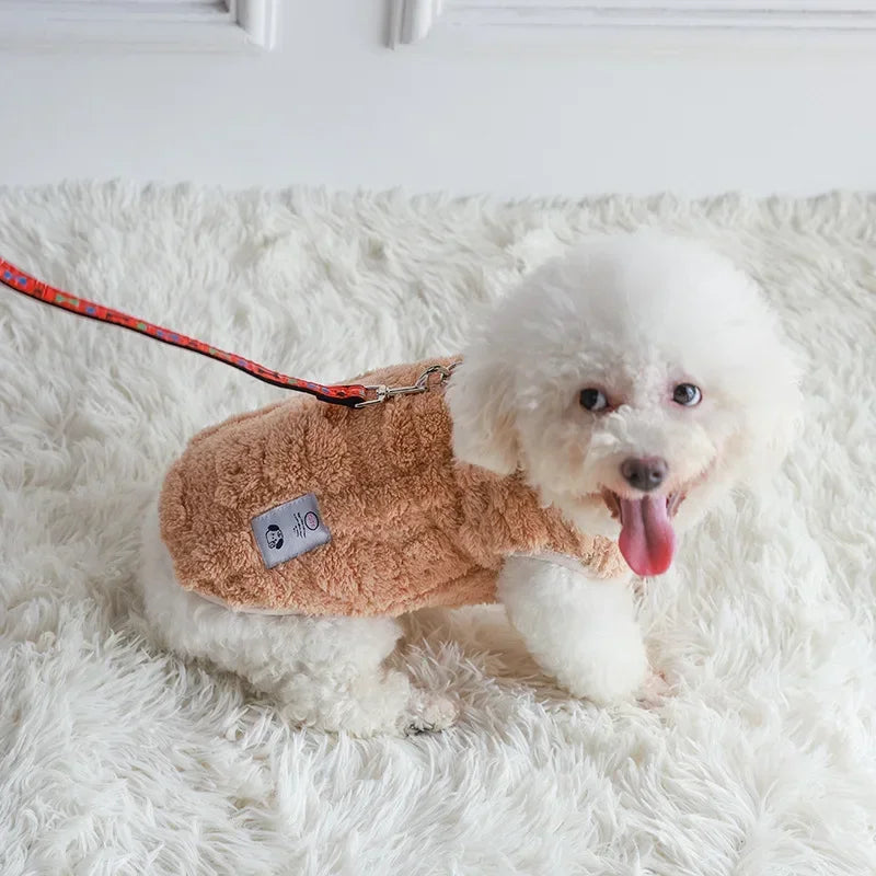 Soft Fleece Dog Sweater for Small Dogs Winter Warm Apparel