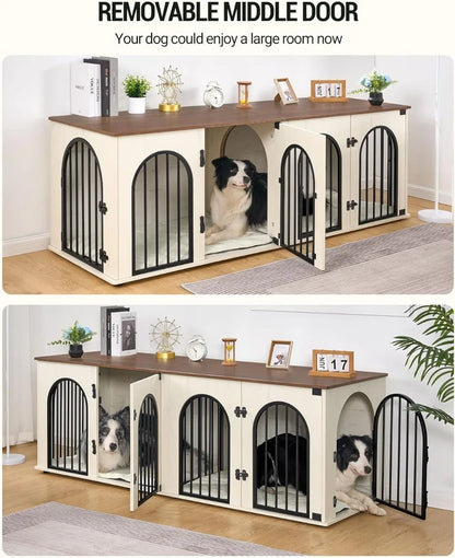 Heavy Duty Indoor Dog Kennel Furniture with TV Stand