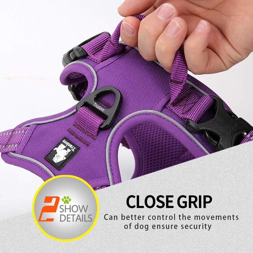Reflective No Pull Dog Harness Ergonomic Soft Harness