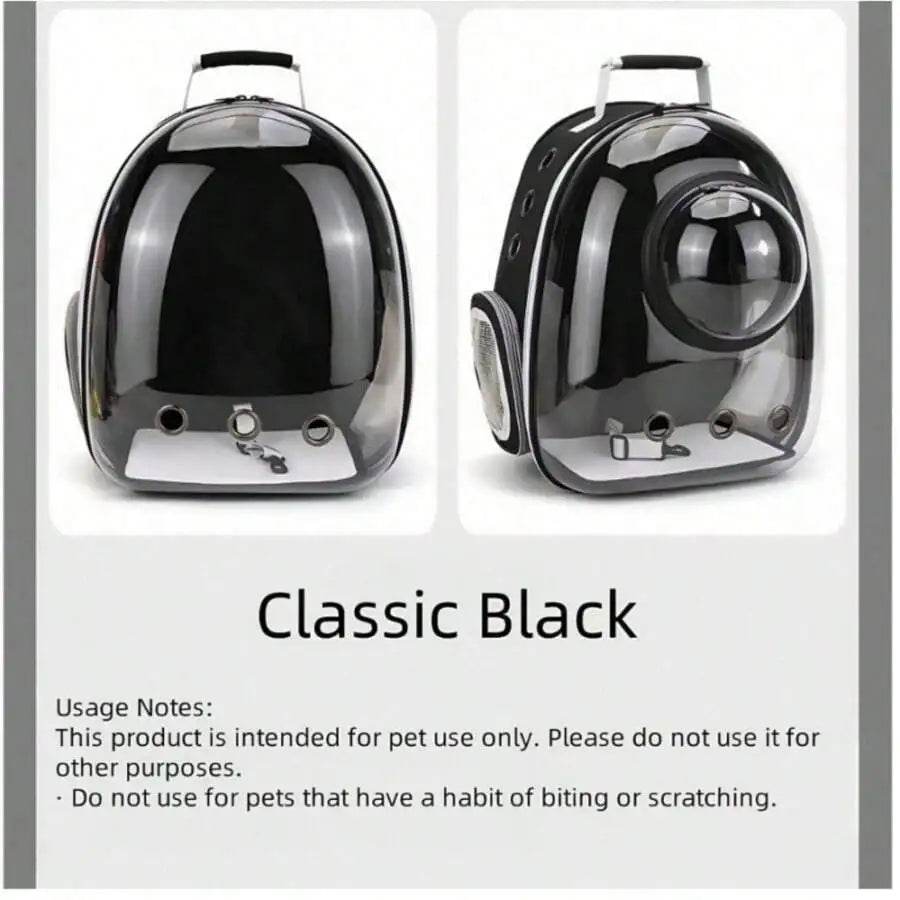 Pet Space Capsule Backpack, Small And Medium-Sized Cat, Puppy Or Rabbit Handbag, Transparent, Breathable, Heat-Resistant And Wat