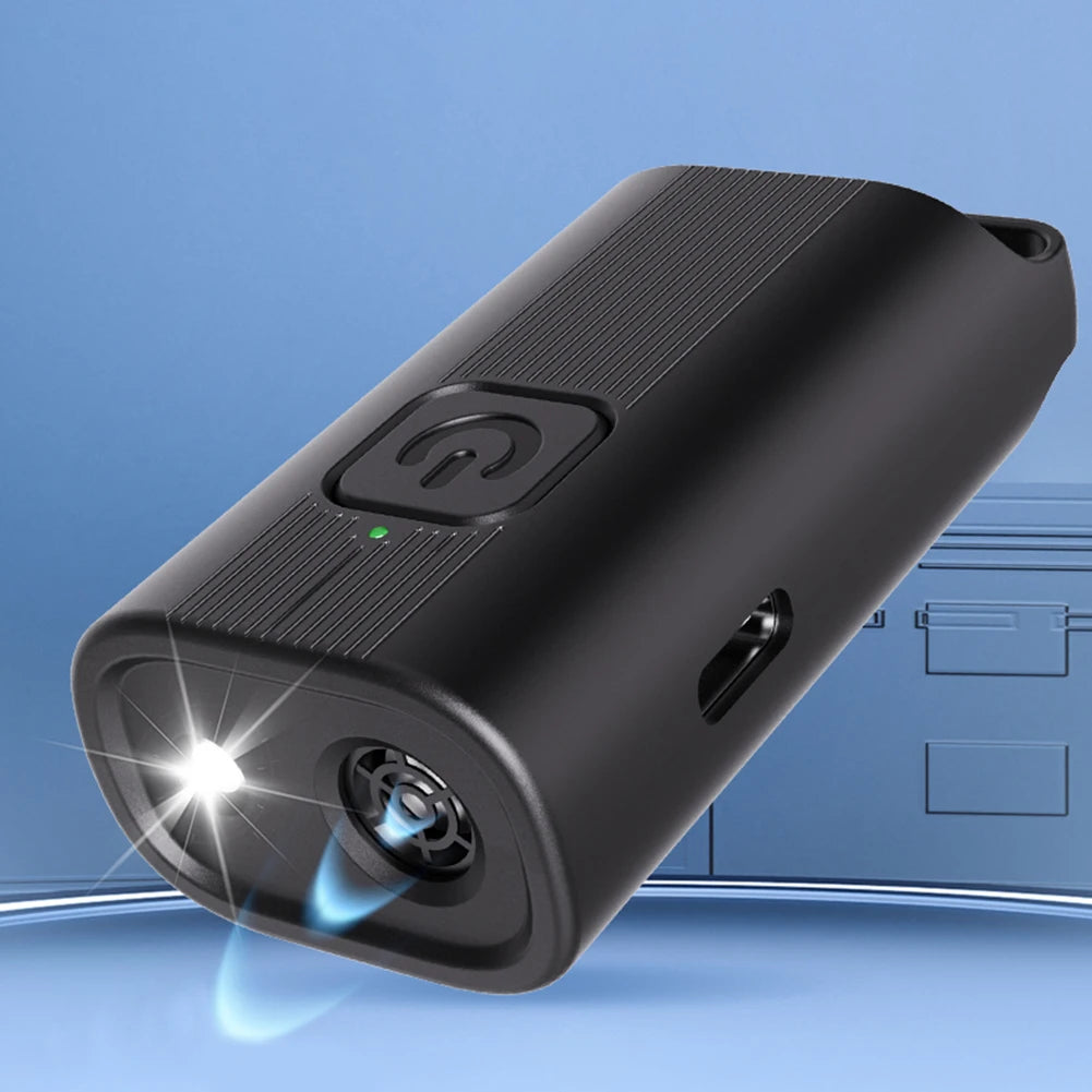 Ultrasonic Dog Bark Deterrent Device with LED Flashlight Rechargeable Pet Dog Repeller Dog Chaser for Small/Medium/Large Dogs