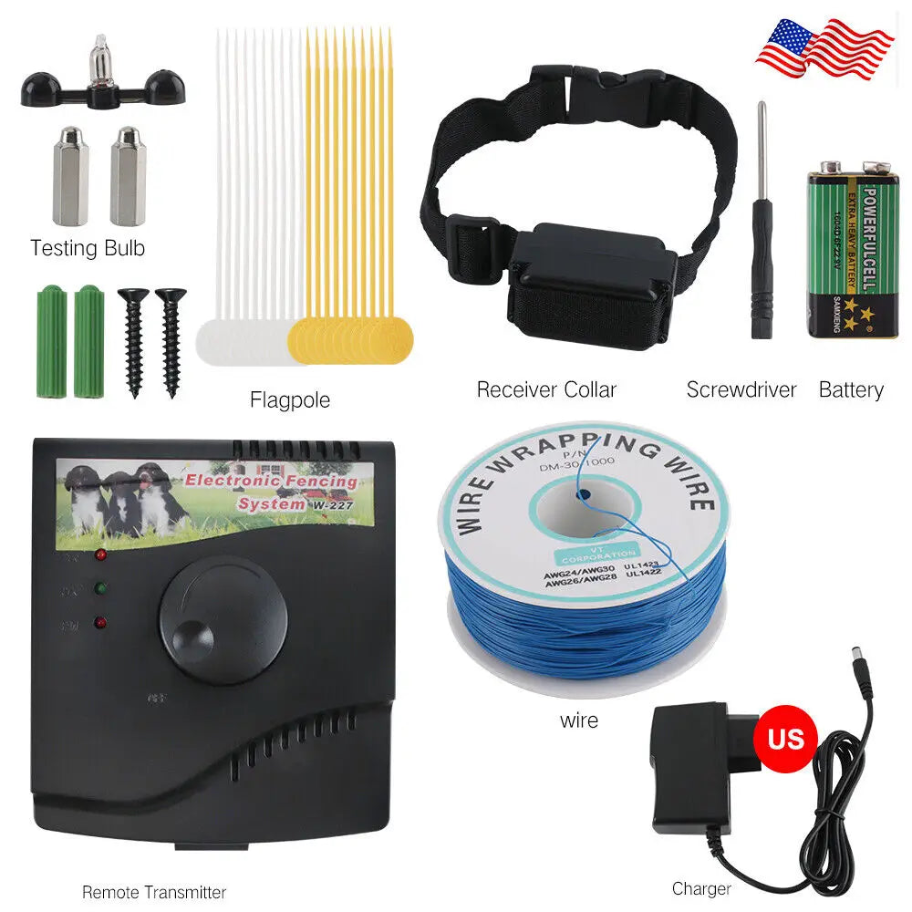Waterproof Electric Dog Fence System With Containment Shock Collar